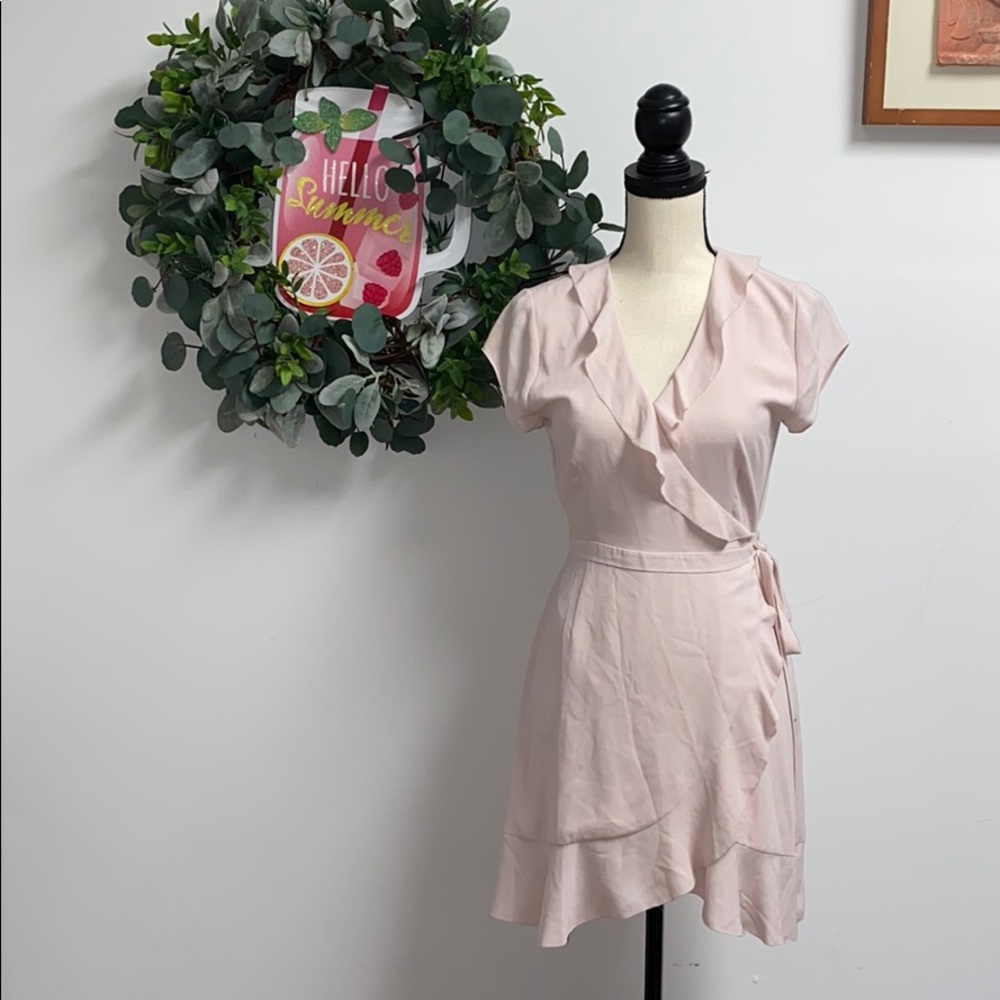 Sunday Best Blush Wraparound Dress